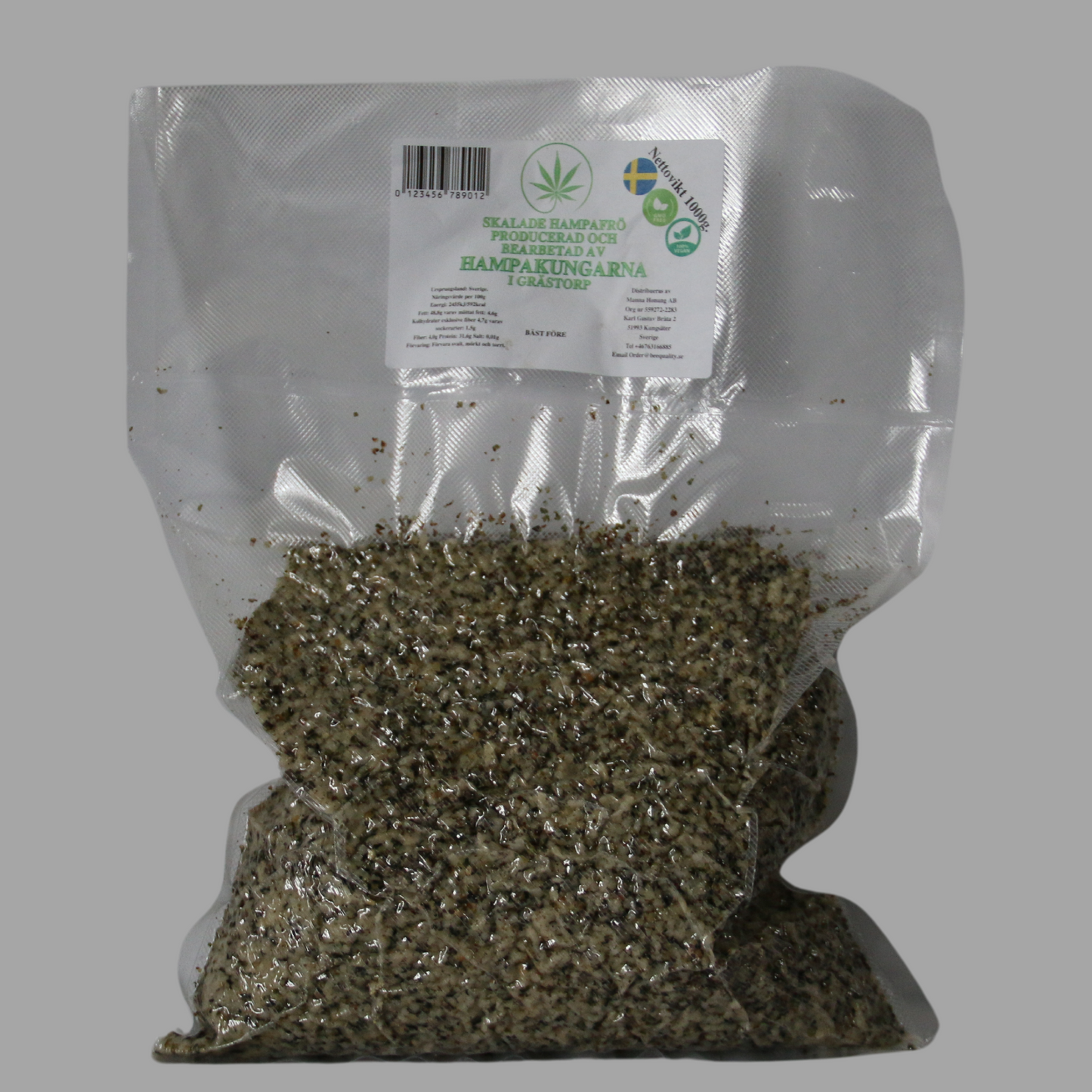 Skalade Hampafrö 1kg