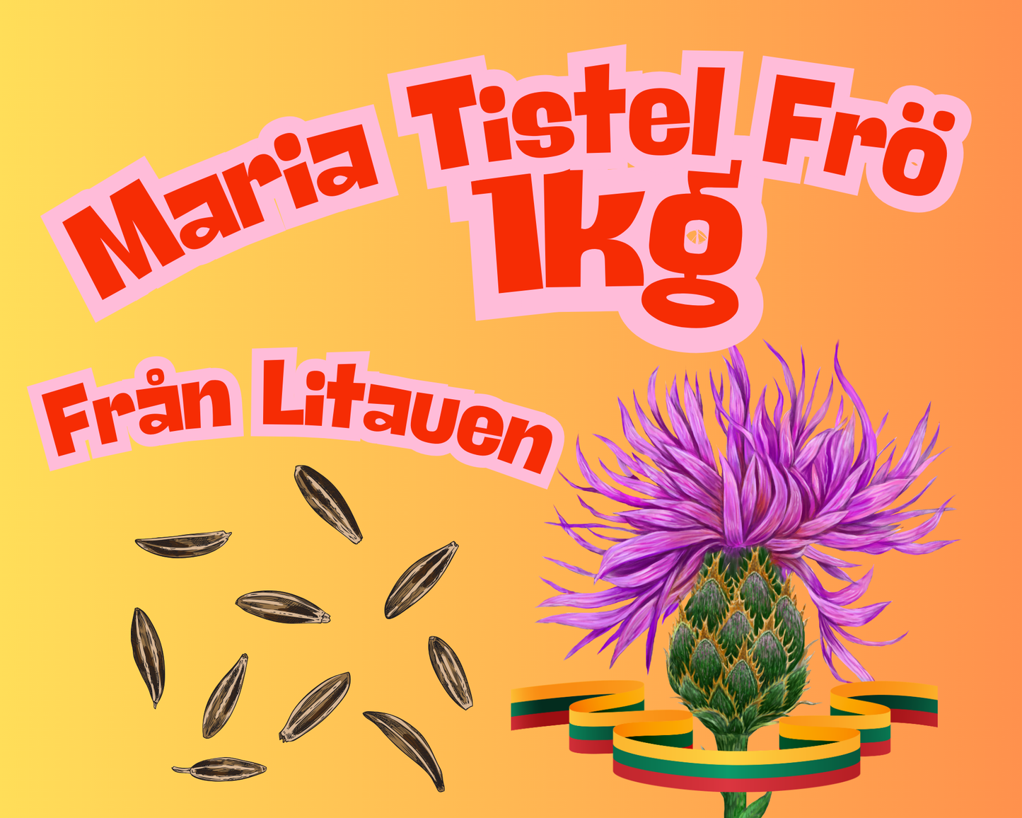 Maria tistel frö 1000g